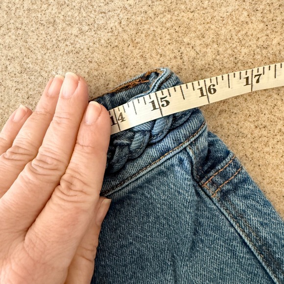 Habitual 10 30 Denim Wide Leg Crop Jeans Braided Boho Artist Flare - Picture 9 of 10